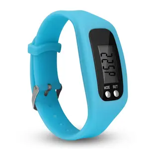 silicone Led Multifunctional silica gel pedometer electronic table movement smart bracelet watch boy girl watches