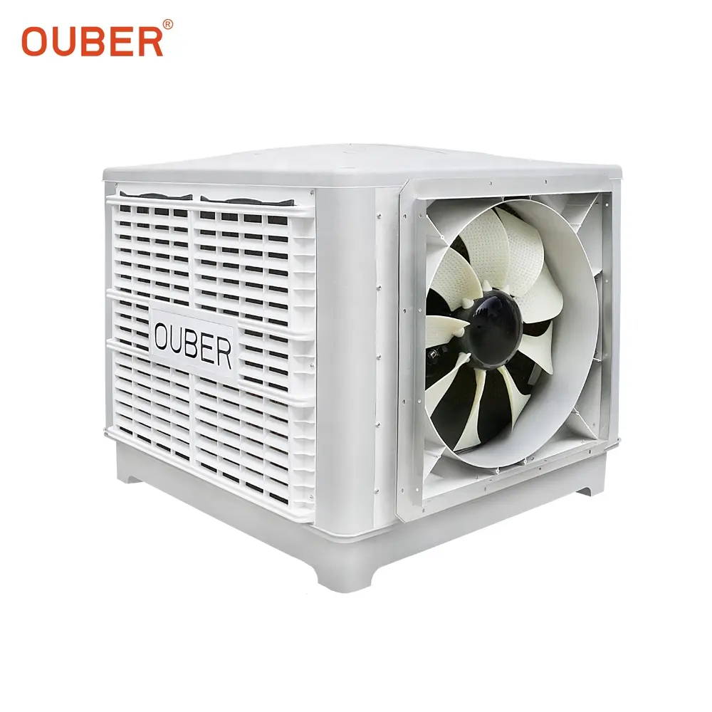 Factory Warehouse Wall Mounted AC Evaporative Water Air Cooler with Cooling System