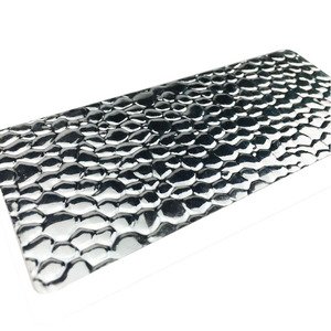 Orange Peel Stuck Hammer Pebble Embossed Mirror Reflektierende Aluminium bleche - Product Image 3