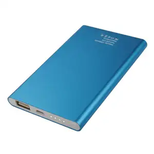 Banco de energía portátil de aleación de aluminio, ultrafino, 4000mAh