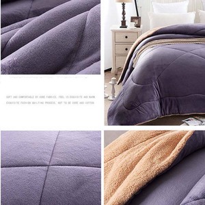 Coperta invernale micropold coperta trapuntata in flanella a doppio strato set biancheria da letto trapunta - Product Image 5