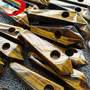 Wholesal天然ラブラドライト結晶石英石パイプ喫煙ジェムストーン喫煙パイプ - Product Image 5