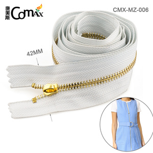 Fermeture à glissière en métal pour vêtements, accessoires haut de gamme, vente en gros, belles dents, idéal pour le vêtement - Product Image 3