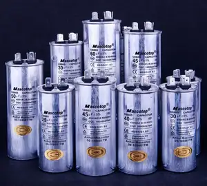 Aluminum 370/440V round capacitor applied in air conditioner