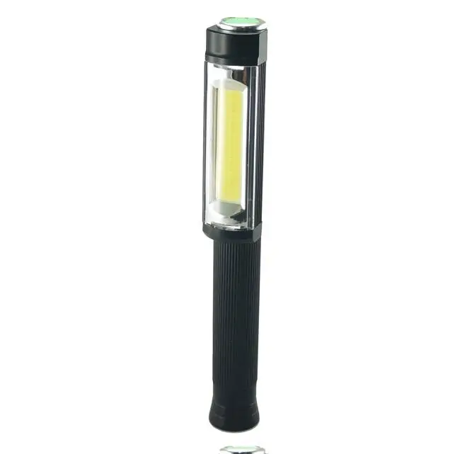 Aluminium 400 lumen COB led werk Pen zaklamp met sterke magnetische en pocket clip