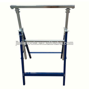 2 Cavalletti Telescopici Regolabili 80-130cm in Acciaio Pieghevole per Carpentieri e Fai-da-Te, Capacità 400kg - Product Image 2
