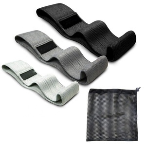 Conjunto de bandas de resistencia antideslizantes para Fitness en casa, conjunto de bandas de tela para glúteos, cadera, círculo ancho - Product Image 2