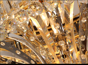 Büyük büyük E14 imparatorluk kristal avize aydınlatma Villa otel ev dekorasyon için - Product Image 4