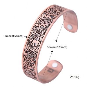 <span class=keywords><strong>Bracciale</strong></span> Magnetico Vintage con Amuleto Nordico <span class=keywords><strong>Albero</strong></span> <span class=keywords><strong>della</strong></span> <span class=keywords><strong>Vita</strong></span> Yggdrasil e Corvi per Uomo e <span class=keywords><strong>Donna</strong></span> - Product Image 6