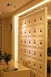 Pvc acoustique <span class=keywords><strong>plafond</strong></span> conception 3D Tuile En Cuir - Product Image 6
