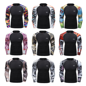 Vente en gros Chemise à manches longues avec impression par sublimation Rash Guard pour le sport, le <span class=keywords><strong>surf</strong></span> pour hommes - Product Image 2