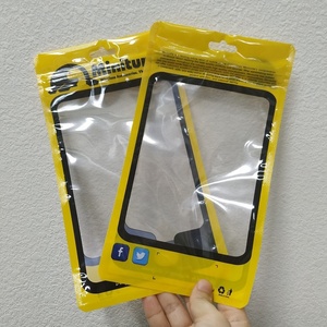 Mylar Bag with Zipper for Cell Phone Case USB Cable Mobile Phone Accessories Packaging Clear Plastic Food Package Stand up Pouch - Product Image 2