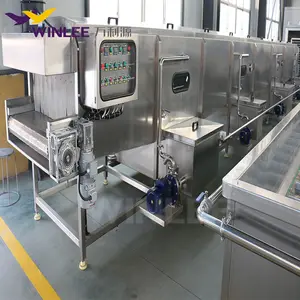 Máquina de pasteurização de vinagre de frutas e resfriamento de vinho de arroz, equipamento de esterilização de túnel