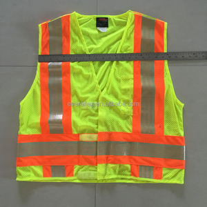 Gilet di sicurezza in poliestere personalizzabile con materiale riflettente gilet da lavoro impermeabile con personalizzazione del Logo - Product Image 2