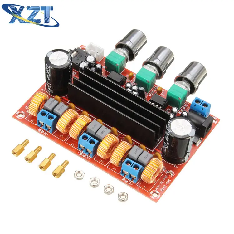 XH-M139 2*50W+100W DC12-24V 2.1 Channel Digital Power Amplifier Board TPA3116D2