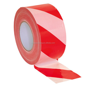 Ruban de signalisation de danger rouge et blanc en PE, ruban de signalisation de danger rayé, ruban de barrière personnalisé - Product Image 6
