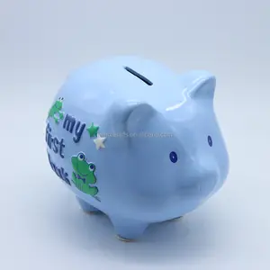 Schwein Design Geschenk Sparschwein billige Keramik Geld sparen Box