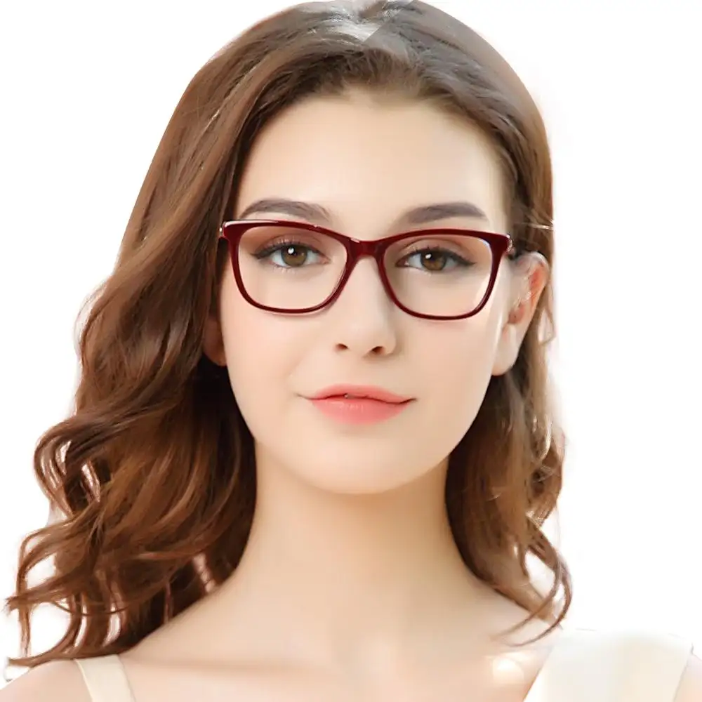 Винтажные ацетатные очки для близорукости в стиле ретро, Женские оправы с прозрачными линзами, оптические винтовые очки