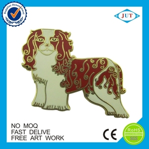 Encargo lindo perro broche de solapa de metal - Product Image 6
