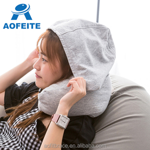 Cojín de almohada con capucha en forma de U, soporte para el cuello, cálido, para invierno - Product Image 2