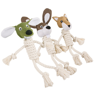 Fornitore pet masticare prodotto peluche cane giocattolo corda