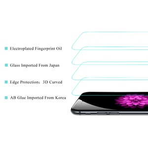 <span class=keywords><strong>Smartphone</strong></span> custom logo made anti-shock packaging silk printed premium tempered glass curved 3d screen protector per iphone 7 15 - Product Image 4