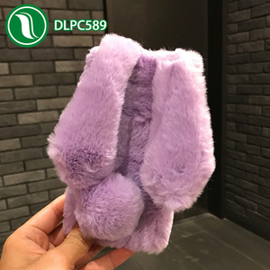 Étui pour téléphone portable, housse pour ipone <span class=keywords><strong>8</strong></span>, étui duveteux, oreilles de lapin de dessin animé, usine chinoise - Product Image 5