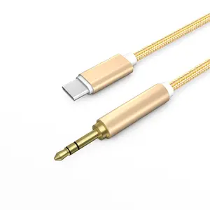 universal 3.5mm type c to female audio auxiliary cable headphone adapter type c male to female audio aux cables