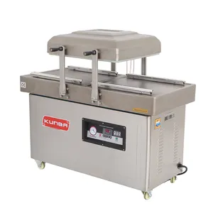 Double Chamber Vacuum Sealer Or Packer With Nitrogen Gas Filling And Soft Air