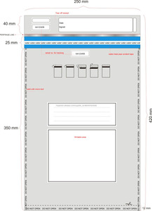 Dinero en efectivo en tránsito bolsas de alta seguridad <span class=keywords><strong>a</strong></span> prueba de manipulaciones pruebas bolsas de plástico - Product Image 5