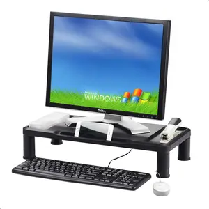 Ergonomic Design Plastic Height Adjustable Flexible Laptop/Monitor Stand Riser