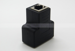 Porta RJ45 Splitter Adapter 1 a 2 Doppio Femminile CAT5/Connessioni di Rete Sockt CAT 6 LAN <span class=keywords><strong>Ethernet</strong></span> Splitter - Product Image 3