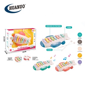Los niños de dibujos animados de helicóptero música ARPA de juguete 8 tonos mano tocando música de <span class=keywords><strong>piano</strong></span> de juguete - Product Image 1