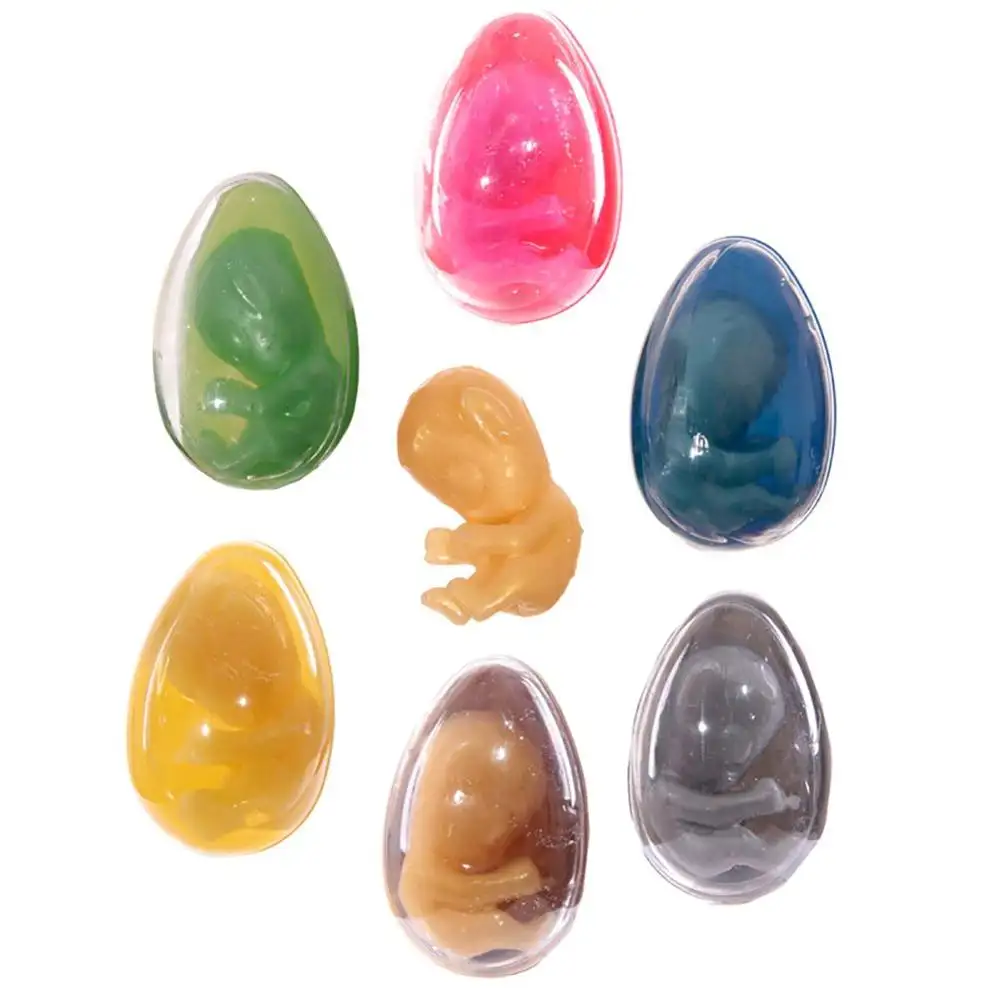 Non-Toxic EU Standard Crystal Sticky Alien Baby Jelly Slime Easter Egg Putty Toy For Kids