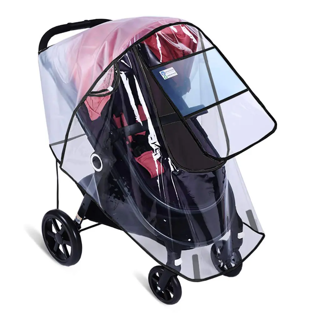 Amazon Best Seller Universal Baby Stroller Weather Shield Rain CoverとMosquito Net