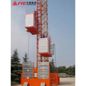 SC Double Cages Construction Site Elevator Lift