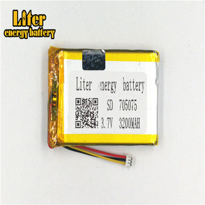 1.5-3 P 3.7 V lithium battery 705075 3200 mah high density plate lipo battery lithium Polymer li ion battery - Product Image 2