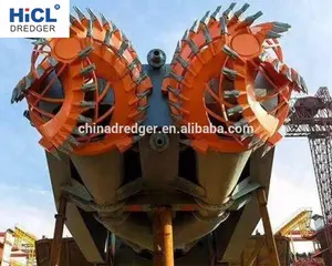 China Bagger Werft 24 Zoll Hydraulik schneider Saugsand bagger mit Doppel bagger pumpe (CCS-Zertifikat)