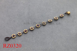 Llegan nuevos regalo <span class=keywords><strong>de</strong></span> <span class=keywords><strong>la</strong></span> joyeria para chica moda hecho a mano Pulsera chapado en <span class=keywords><strong>oro</strong></span> <span class=keywords><strong>de</strong></span> <span class=keywords><strong>la</strong></span> semilla <span class=keywords><strong>de</strong></span> flor para aniversario - Product Image 3
