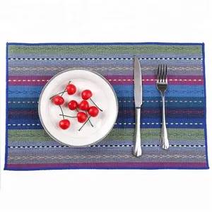 Indian Style Decorative Fabric Placemat Washable Pure Cotton Dinning Cloth Mat Table Pads