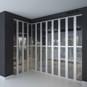 <span class=keywords><strong>Porte</strong></span> pliante en polycarbonate transparente 24 heures, <span class=keywords><strong>porte</strong></span> accordéon en cristal pour le magasin - Product Image 4
