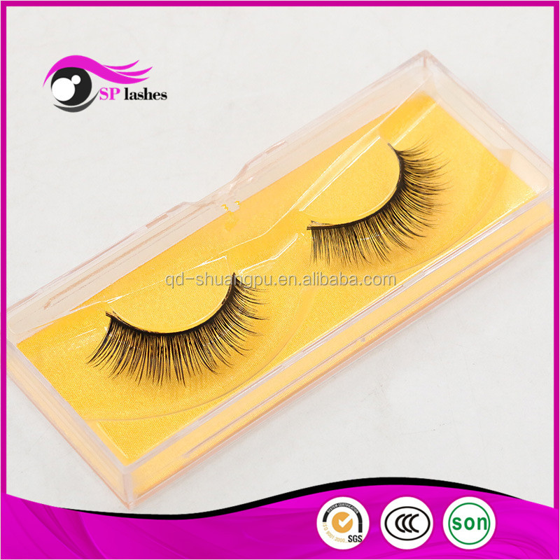 Private Label Réel Vison Faux Cils de Vison Fourrure Faux Cils