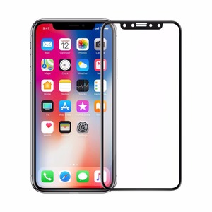 Pour <span class=keywords><strong>iPhone</strong></span> X <span class=keywords><strong>10</strong></span> en verre trempé <span class=keywords><strong>0</strong></span>.2 MM 3D Courbe 9 H Premium Trempé Verre Protecteur D'écran Anti Bleu Lumière écran Protecteur - Product Image 1