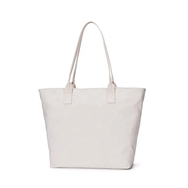 सरल और बहुमुखी ठोस रंग बड़ी क्षमता कैनवास बैग महिला कंधे आकस्मिक साहित्यिक पोर्टेबल कपड़े बैग