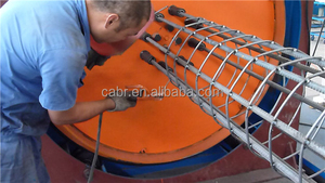 Machines automatiques de fabrication de cages à poteaux, machine de soudage de cages de renforcement avec structure compacte, cages cylindriques - Product Image 4