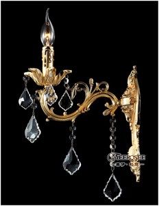 Cổ Điển Vàng Pha Lê Tường Ánh Sáng Lịch Thi Đấu Bạc Tường Sconces Đèn Pha Lê Tường Chân Đế Ánh Sáng Miễn Phí Vận Chuyển MD8861 - Product Image 4