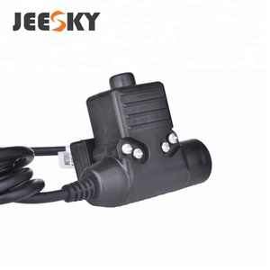 U94 <span class=keywords><strong>PTT</strong></span> taktik standart sürüm kablo fiş adaptörü Z113 Walkie Talkie iki yönlü radyo için standart sürüm