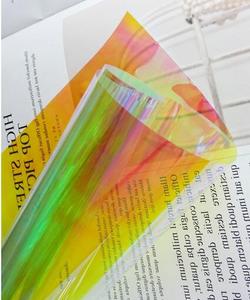 Filme <span class=keywords><strong>Prism</strong></span>ático Dicroico Autoadesivo Royal Glory Amazing Red Blaze para Vidro de Janela ou Acrílico - Product Image 2