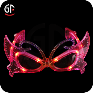 2016 heißer Verkauf Stilvolle Glow In The Dark Schmetterling Geformt Led-Blitz Sunglass - Product Image 4