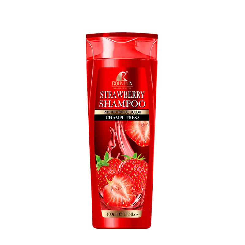 Roushun Haarshampoo En Conditioner Aardbei Natuurlijke Appel Volwassenen Vrouwelijke 400Ml Oem/Odm Private Label Aanvaardbaar